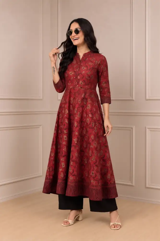 Anarkali Kurta Relaxed Fit